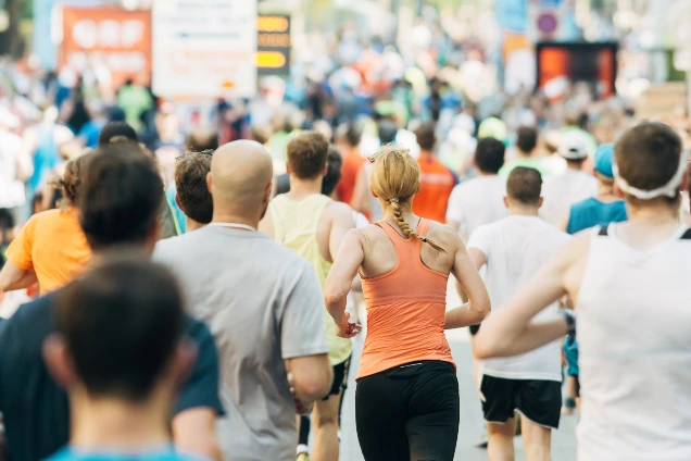 Coureurs lors d'une course à pied