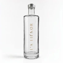 Bouteille en verre personnalisée par étiquette